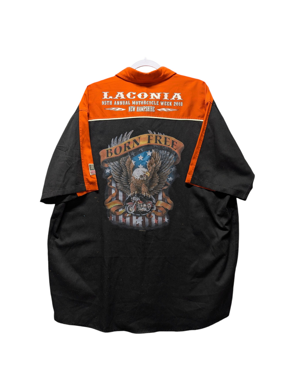 2018 Laconia Born Free Motorcycle Week Button Up Shirt